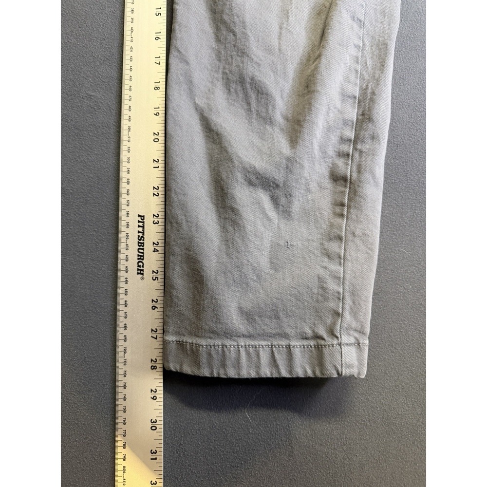 Hollister Straight Loose Pants Men's 31x30 (Measures 31x28) Light Gray Chino - Picture 2 of 6